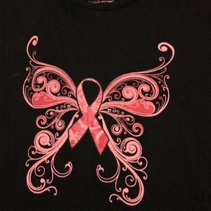 Brest Cancer top long sleeve worn maybe 2 times
